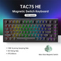 TAC75 HE Magnetic Switch Keyboard 75% Gaming Keyboards Rapid Trigger 0.005Mm 8K RGB Wired Esports Custom Keyboard for Gamer
