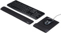 Keyboard Wrist Rest & Mouse Pad with Wrist Support Set, Memory Foam Ergonomic Wrist Pad for Computer Keyboard Laptop Wrist Rest, Arm Rest for Desk Accessories in Home Office School(Black)