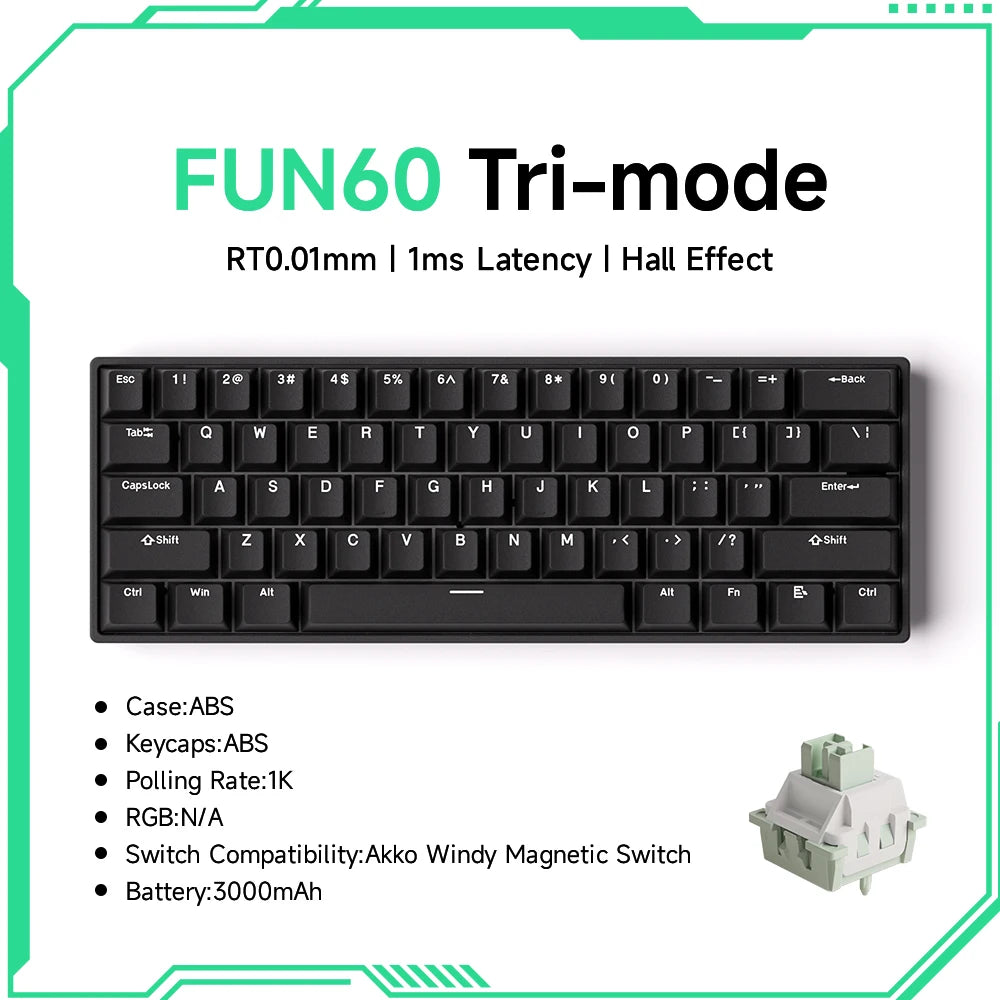Elevate Your Gaming Experience with the Monsgeek FUN68 FUN60 PRO&MAX HE Magnetic Keyboard - 60% & 65% Customizable Gaming Powerhouse